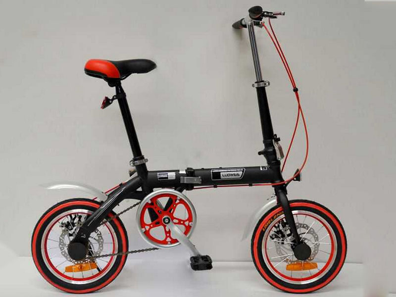 路乐14寸彩配折叠车